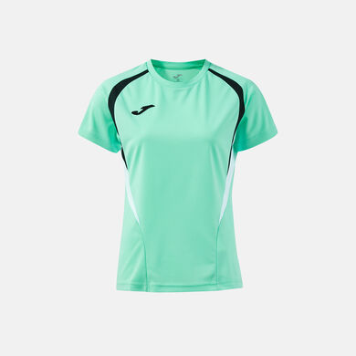 Camiseta manga corta mujer Championship 20 verde claro negro