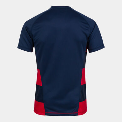 Camiseta manga corta hombre Prorugby II marino rojo
