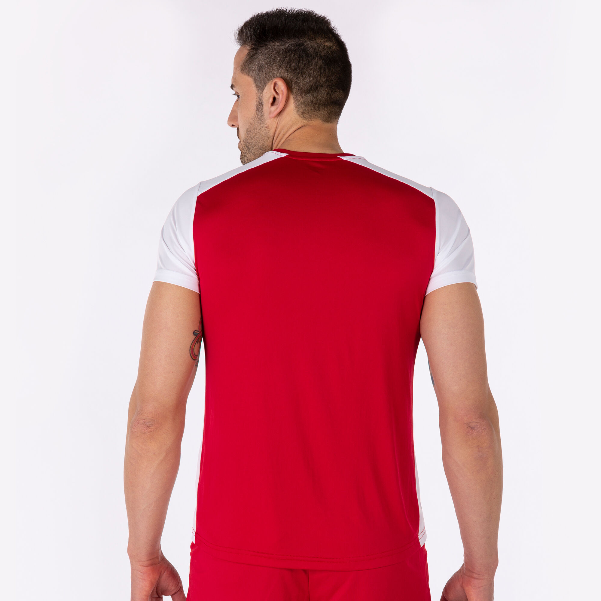 Tricou cu mânecă scurtă bărbaȚi Record II roșu alb
