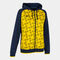 Veste à capuche femme Supernova III bleu marine jaune