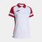 Polo manica corta donna Lider bianco rosso