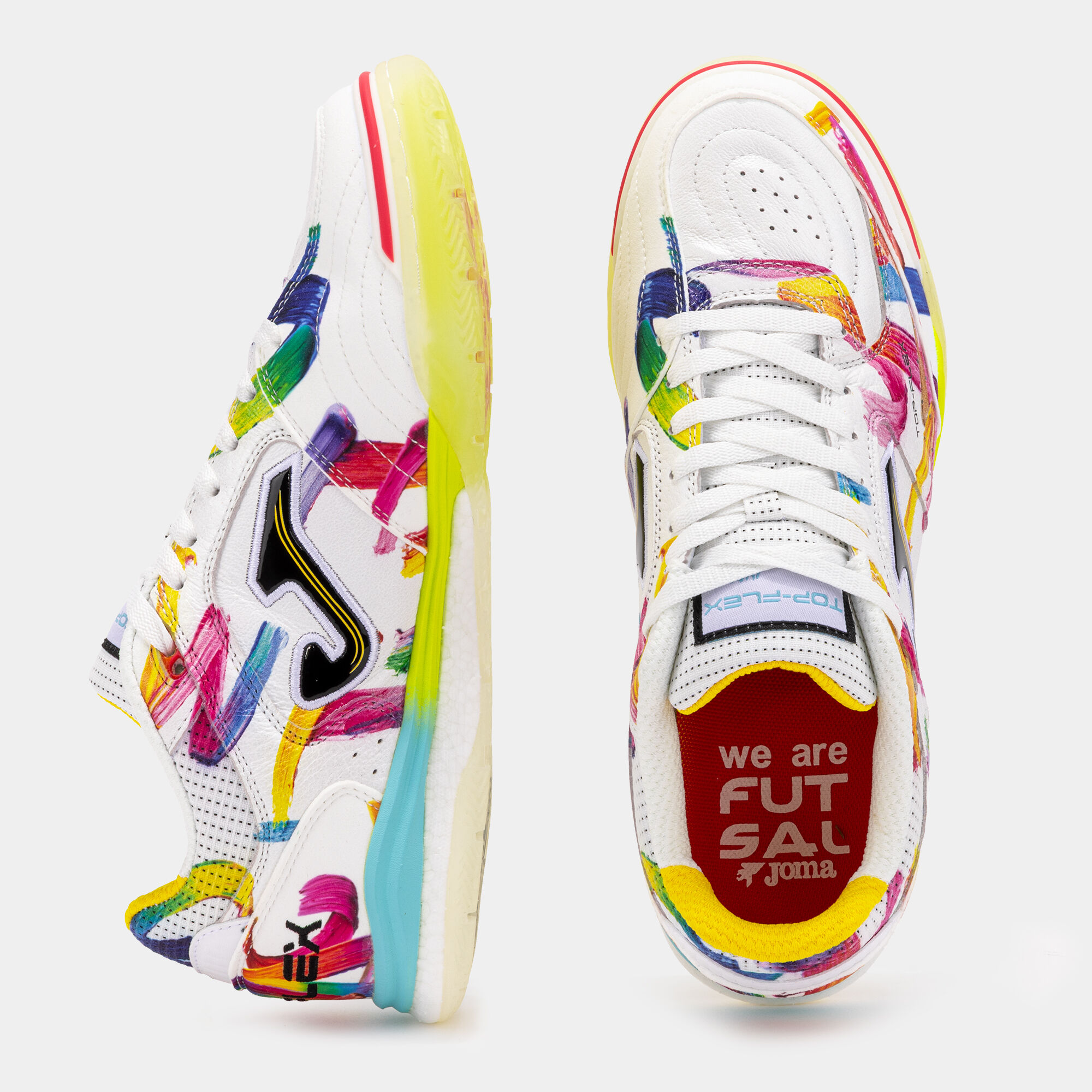Futsal shoes Top Flex Rebound 26 Graffiti indoor white | JOMA®