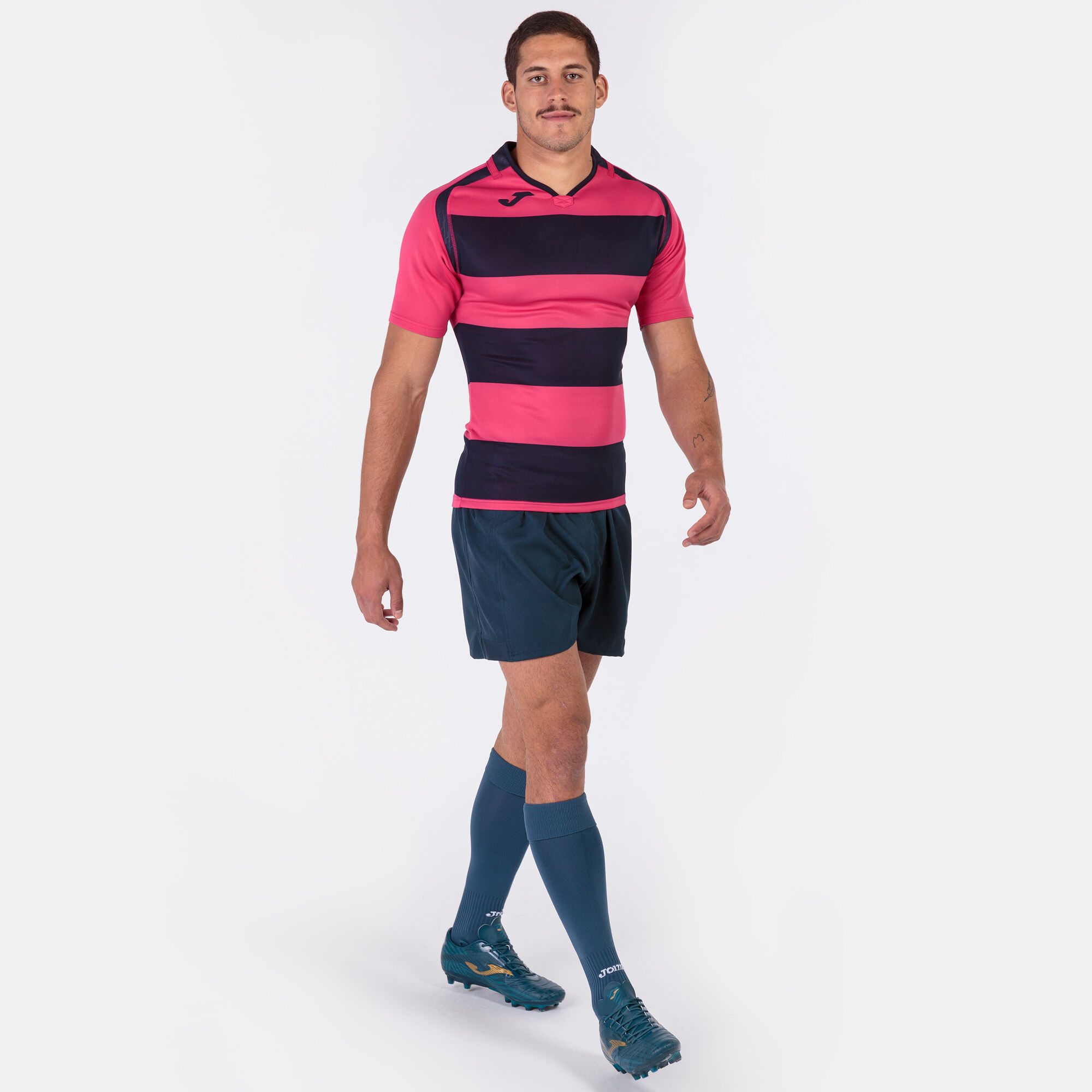 Shirt short sleeve man Prorugby II purple pink | JOMA®