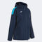 Giaccone donna Trivor blu navy turchese fluorescente