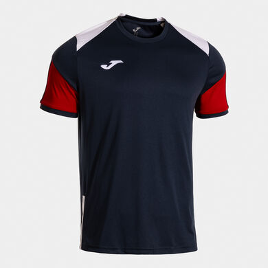 Shirt short sleeve man Danubio IV dark navy white