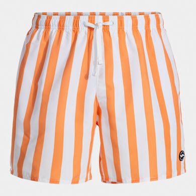 Schwimmshorts mann Party orange wei&szlig;