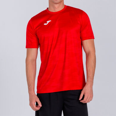 Kurzarmshirt mann Grafity rot