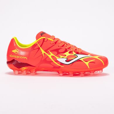Botas fútbol Super Copa 25 césped artificial AG rojo