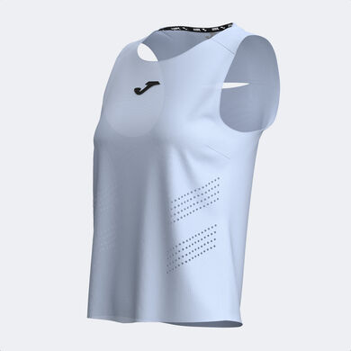 Sleeveless t-shirt woman Challenge blue