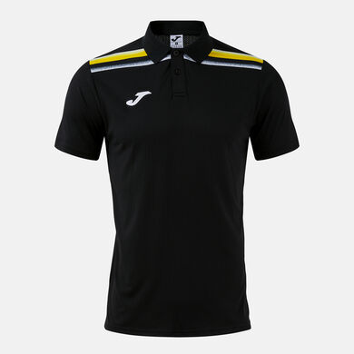 Polo shirt short-sleeve man Toledo II black yellow