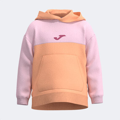 Hooded sweater girl Park orange pink