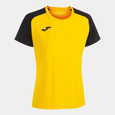 Camiseta manga corta mujer Academy IV amarillo negro