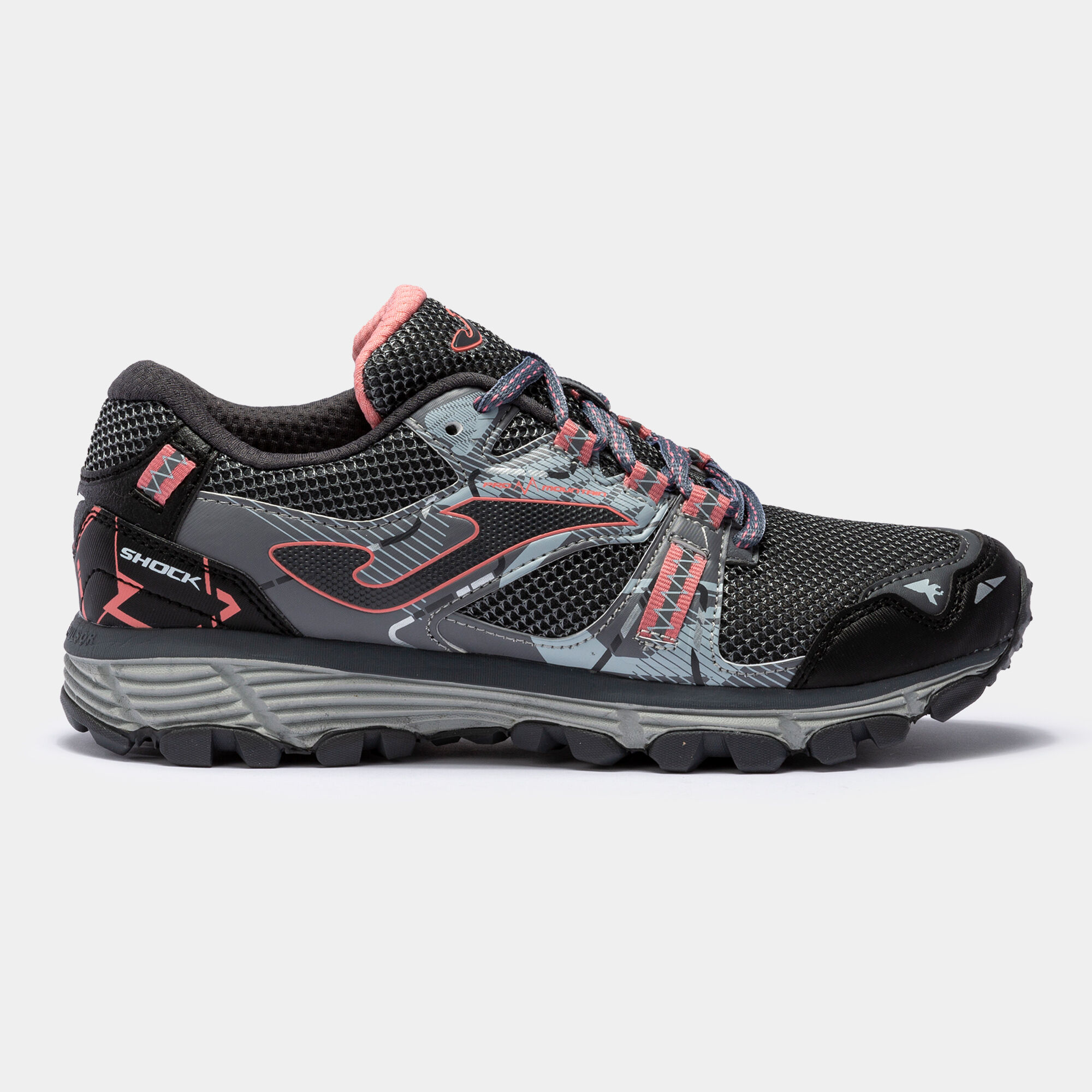 Trail-running shoes Shock 22 woman gray pink