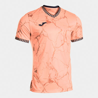 Shirt short sleeve man Gold VII orange dark navy