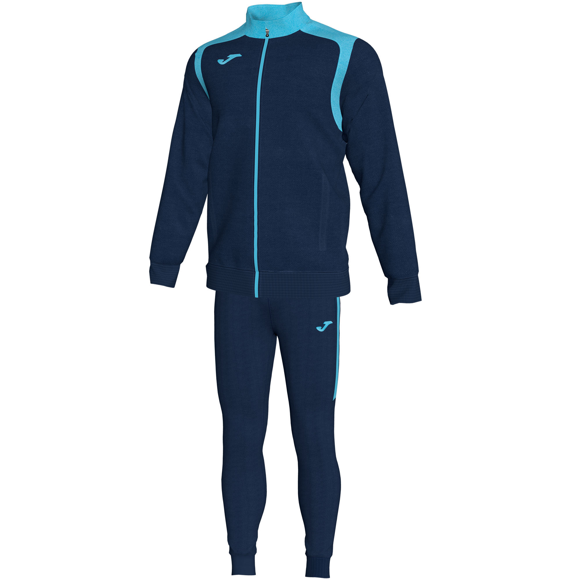 TUTA UOMO CHAMPIONSHIP V BLU NAVY TURCHESE FLUORESCENTE | JOMA®
