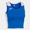 Tank-top woman Record II royal blue white