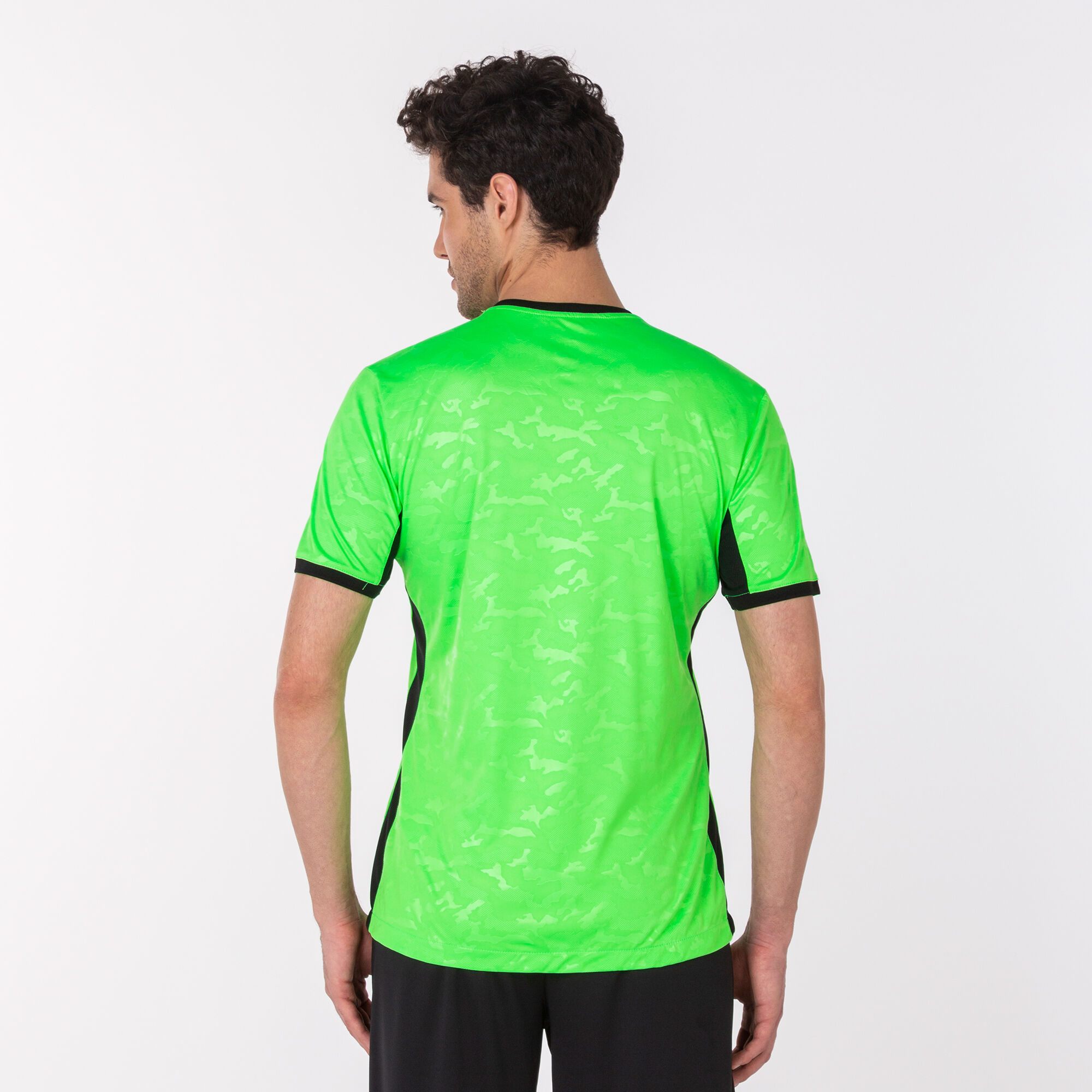 Shirt short sleeve man Toletum II fluorescent green black | JOMA®