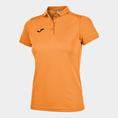 Polo manica corta donna Hobby arancione fluorescente