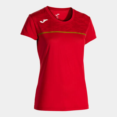 Maillot manches courtes femme Record III rouge