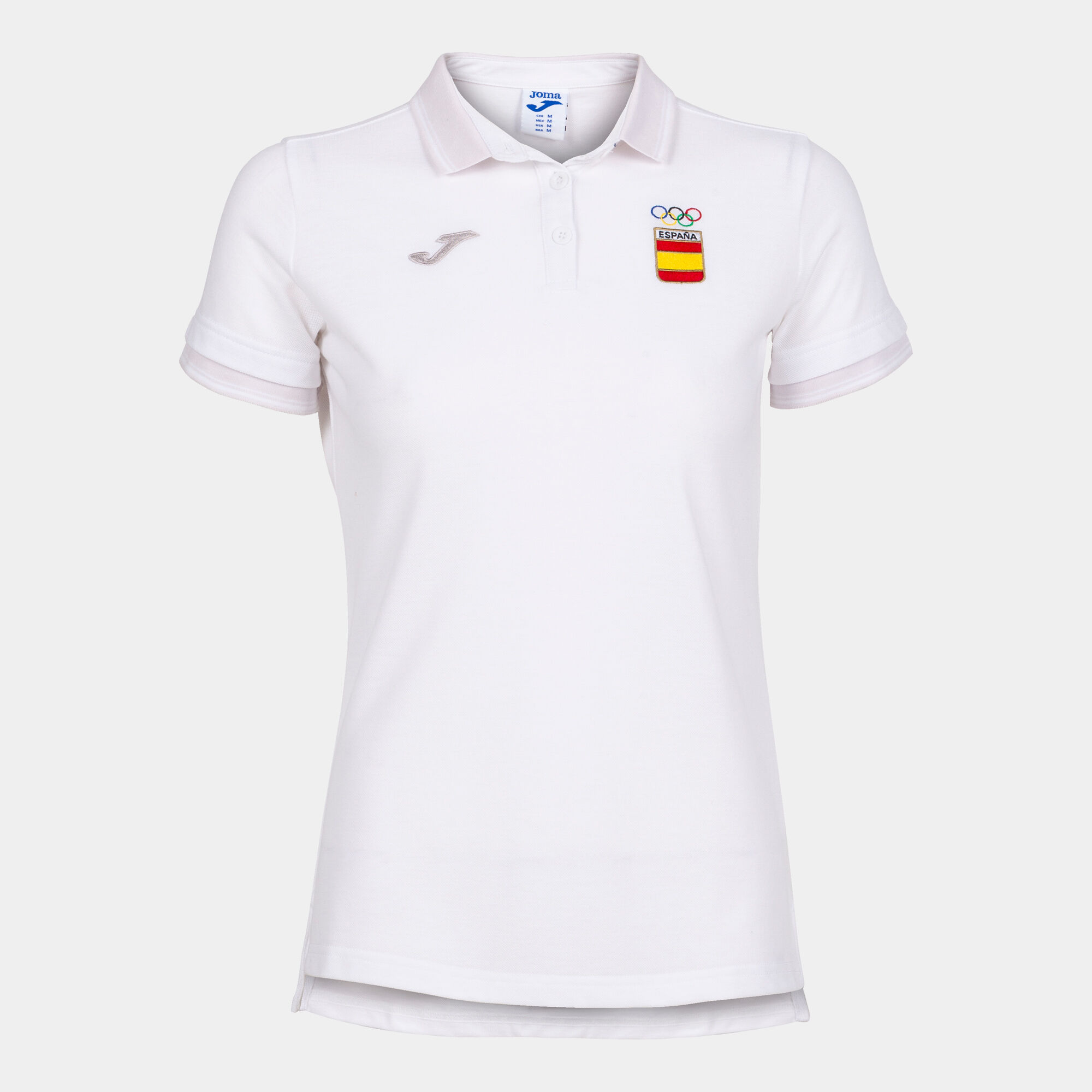 Polo shirt short-sleeve Spanish Olympic Committee woman