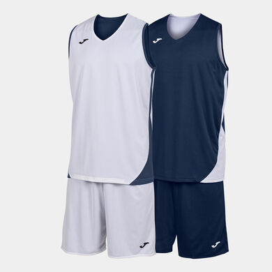 Set unisex Kansas blu navy bianco