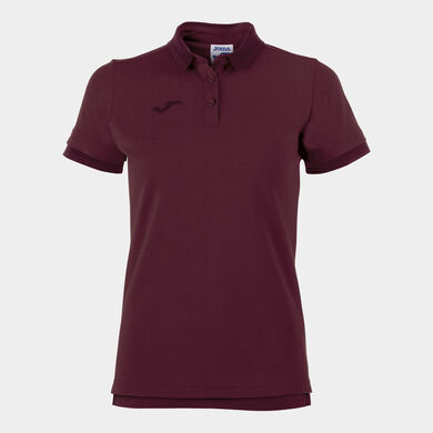 Kurzarm-poloshirt frau Bali II burgunderrot