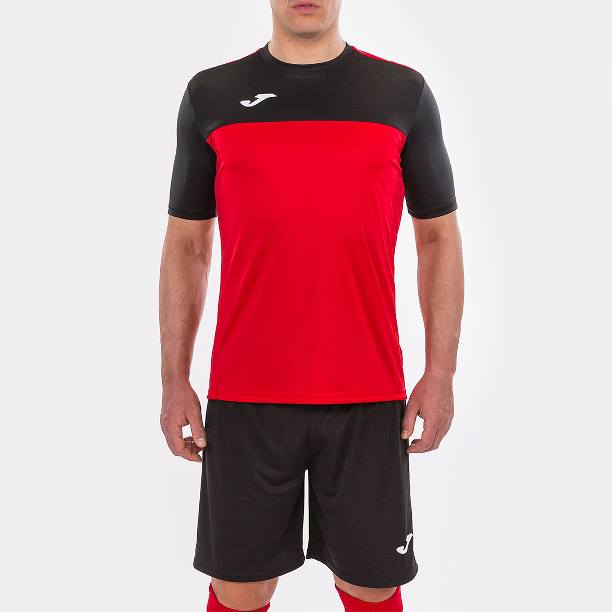 Shirt short sleeve man Winner red black