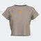 Shirt short sleeve woman Indoor Gym beige orange