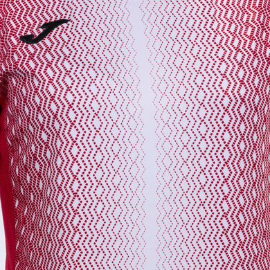 Maglia a manica corta donna Supernova rosso bianco
