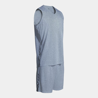 Set hombre Olimpiada basket gris melange negro