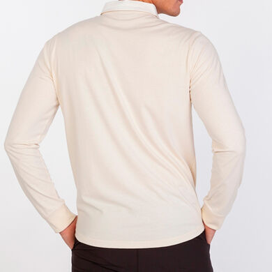 Polo manga larga hombre Winner II blanco marino