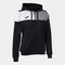 Hooded jacket woman Crew V black gray