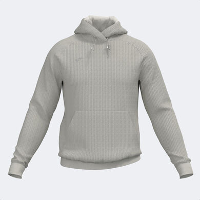 Camisola com capuz homem Indoor-Gym cinzento claro