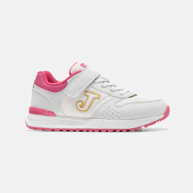 Pantofi sport casual Tornado Jr 26 junior alb fucsia