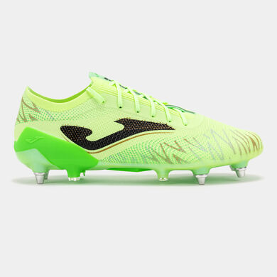 Chaussures football Striker Premium Men 25 terrain souple SG jaune fluo