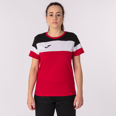 Camiseta manga corta mujer Crew IV rojo negro blanco