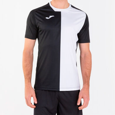 Camiseta manga corta hombre City negro blanco