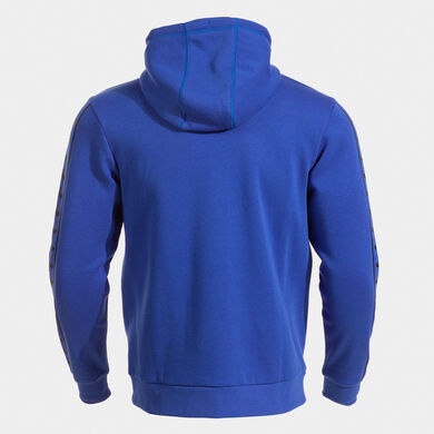 Hooded jacket man Icono Street royal blue black