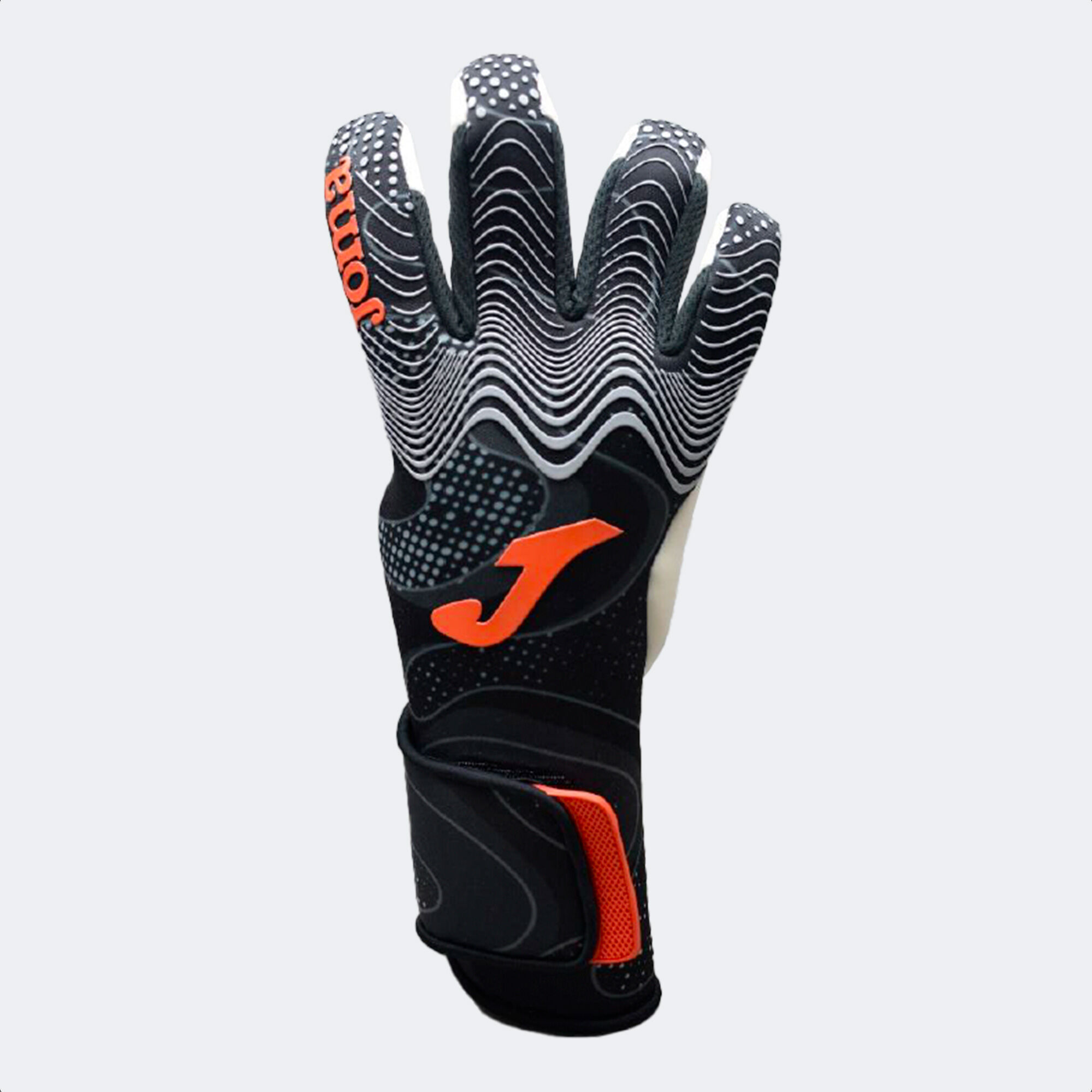 Football goalkeeper gloves Panther black orange JOMA