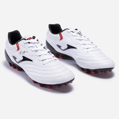 Scarpe calcio Aguila Cup 23 erba artificiale AG bianco rosso