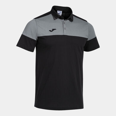 POLO MANCHES COURTES HOMME CREW V NOIR GRIS