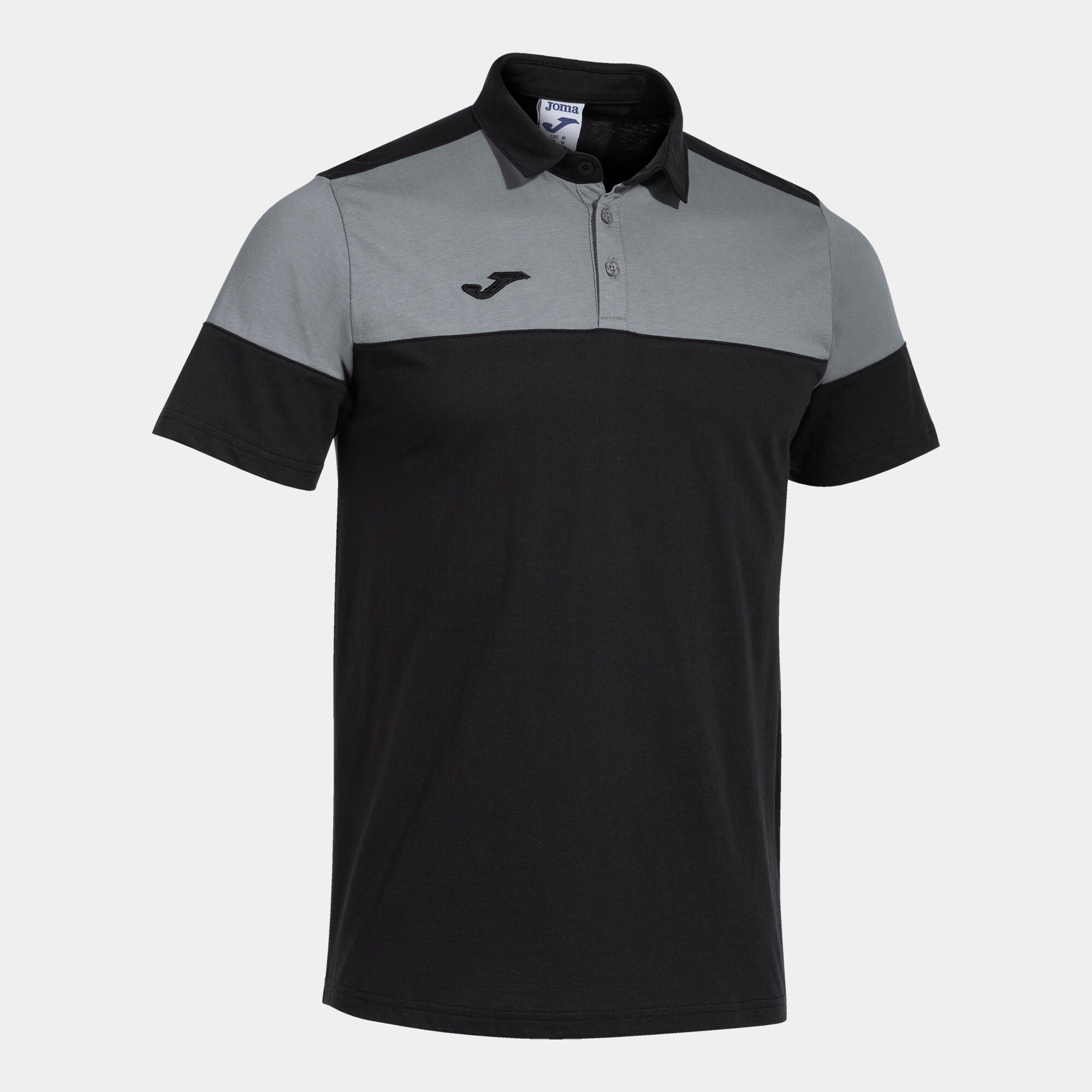 Polo shirt short-sleeve man Crew V black gray