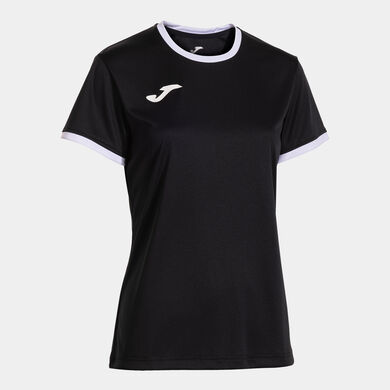 Camiseta manga corta mujer COMBI PREMIUM negro blanco