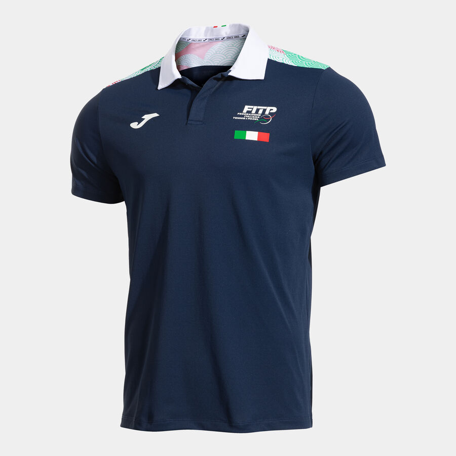 POLO MANGA CORTA COMP. OFI. FED. ITALIA TENIS Y PADEL