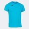 T-shirt manga curta homem Record II azul-turquesa fluorescente