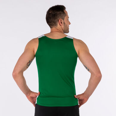 T-shirt de alça homem Record II verde branco