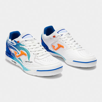 Scarpe calcio a 5 Top Flex Rebound 25 indoor bianco blu reale