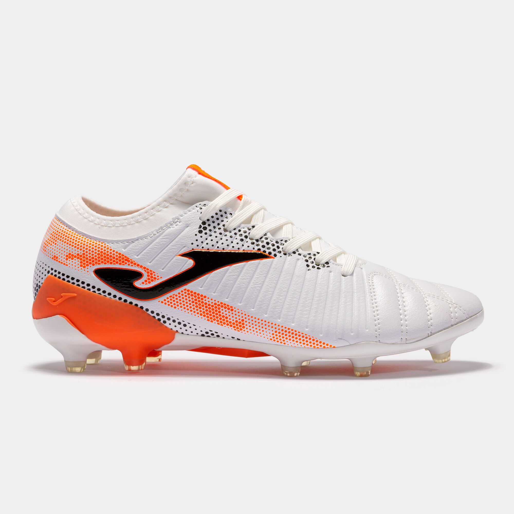 FOOTBALL BOOTS PROPULSION CUP 21 FIRM GROUND FG WHITE ORANGE
