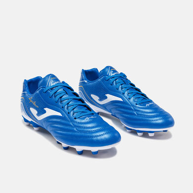 Ghete fotbal Aguila 26 teren ferm FG albastru regal