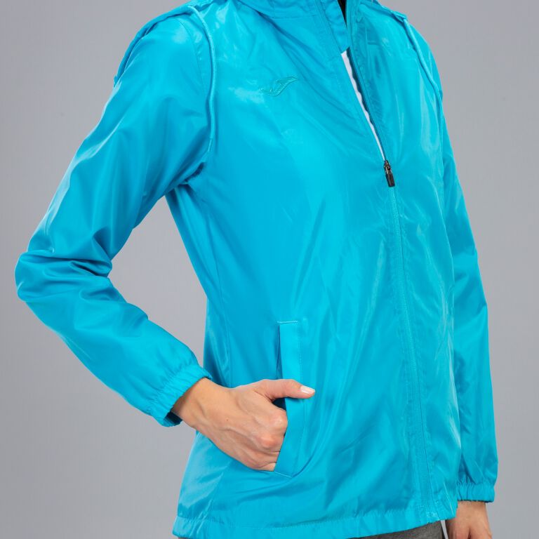 Rainjacket woman Galia turquoise